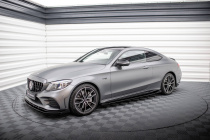 Mercedes AMG C43 Coupe C205 Facelift 2018-2022 Street Pro Sidokjolar / Sidoextensions + Splitters Maxton Design